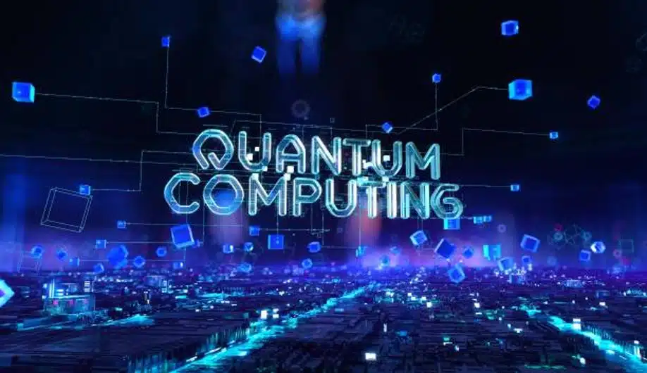 Futuristic illustration of quantum computing technology